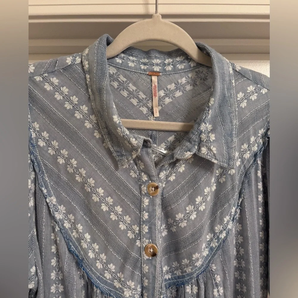 NWOT Free People Rodeo Midi Dress - Picture 6 of 9